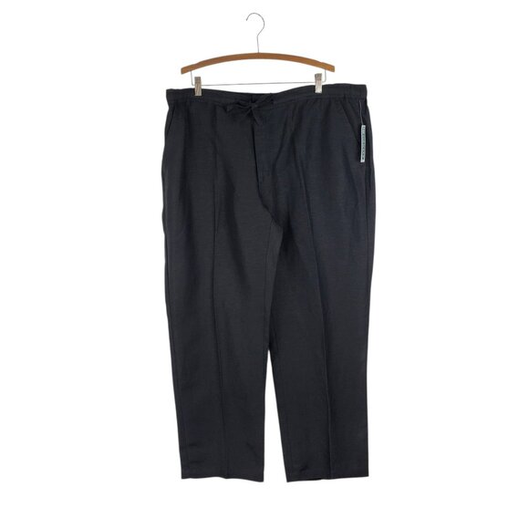Cubavera Linen Blend Pants Black Drawstring Casual NWT Mens Size XXL - Picture 1 of 7